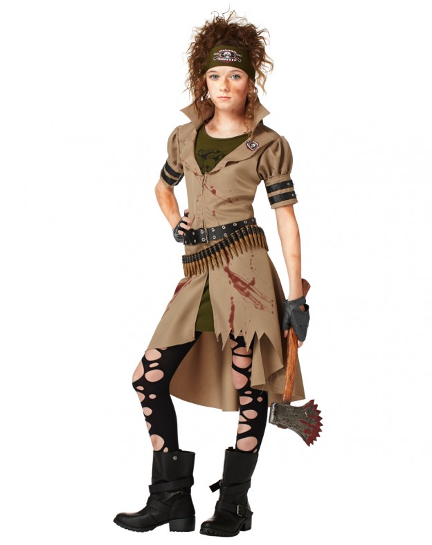 girl zombie hunter costume