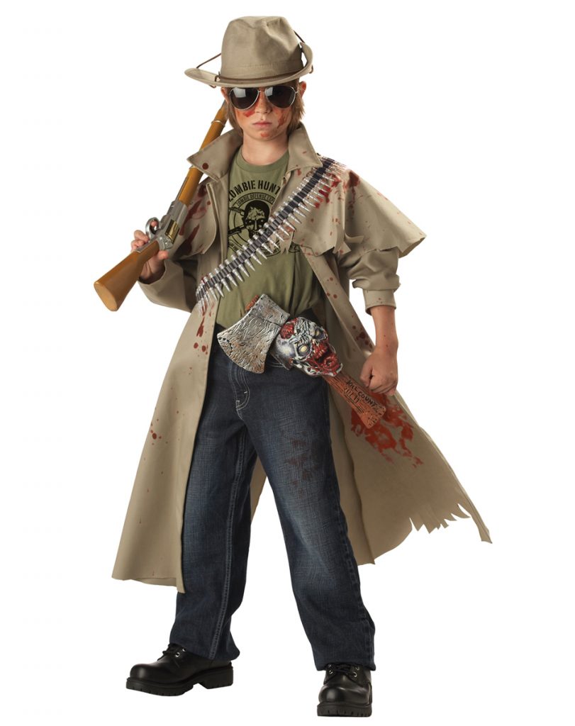 boy zombie hunter costume
